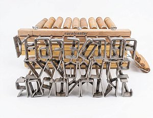 Jogo de Marcadores Gado Bovino letras A - Z em AÇO INOX 6 CM Padrão ABCZ e NORMAL