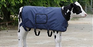 MANTA PARA BEZERROS - ANATOMICA 72CM - RIBSTOPP 600 EXTERNO POLYFILL INTERNO C/ FECHAMENTO EM VELCRO - USO ZOOTECNICO/VETERINARIO