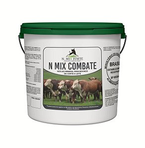 SUPLEMENTO COMBATE NUCLEO MINERAL VITAMINICO BOVINO GADO DE CORTE E LEITE 5kg