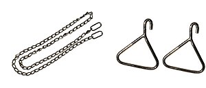 Corrente obstétrica 150cm para bovinos - facilitar parto - aumentar segurança 2 puxadores