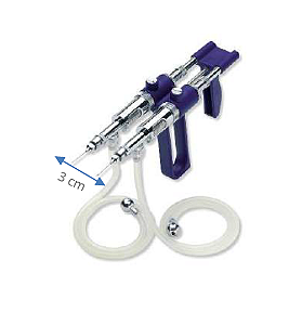 VACINADOR AUTOMATICO SOCOREX AGULHA DUPLA- 0,3ML- PEIXES/AVES - USO VETERINARIO