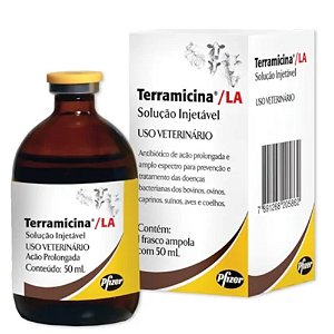 Terramicina LA 100ml – Ação Rápida e Prolongada contra Infecções Bacterianas