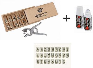 kit completo Tatuador em alumínio tipo stone 04 posições 10mm + Tinta Raidex Preta Roll-on 80 ml