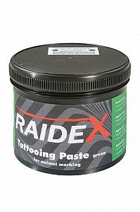 Tinta para tatuadeira cor verde 600 gr. - raidex (pote)