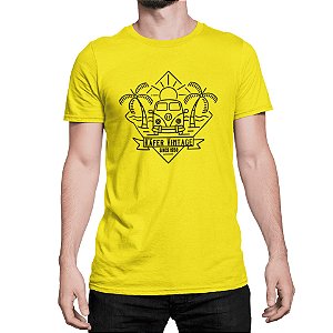 Camiseta 100% Algodão 30.1 Penteado Aircooled Kombi Coqueiro