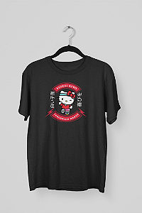 Camiseta 100% Algodão 30.1 Penteado Hello Kitty