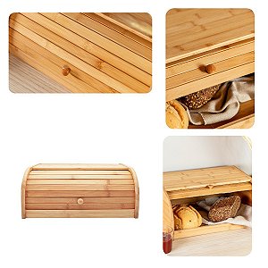 Porta Pão Bambu Livre de BPA - Yoi