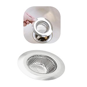 Ralo De Pia Japonês Inox Borda 9cm Cozinha Higiênico Prático
