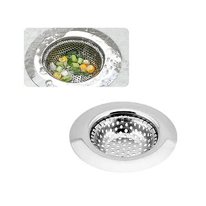 Ralo De Pia Japonês Inox Borda 7cm Cozinha Higiênico Prático