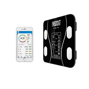 Balança Corporal Digital Eletrônica Bluetooth com Aplicativo - Clink