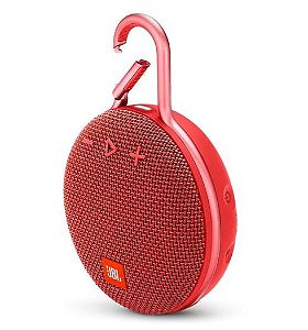 Caixa de Som Portátil Bluetooth JBL CLIP 3 USB Vermelho