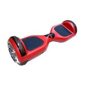 Skate Elétrico Hoverboard Foston 6.5'' 3030s Led Lateral e Frontal Com Bluetooth - Vermelho