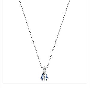 Colar Nossa Senhora Aparecida prata 925