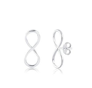 Brinco infinito prata 925