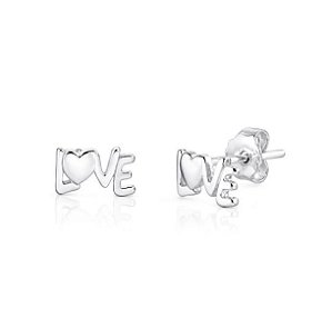 Brinco Love em Prata 925 com Design Delicado