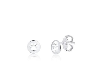 Brinco Patinha Liso Prata 925 Feminino