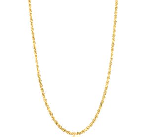 Colar Cordão Baiano Liso Banho Ouro 18K