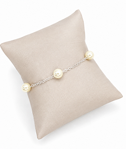 Pulseira Pérola Prata 925 Feminina