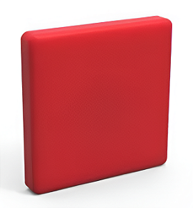 Capa de Fechamento Frontal Quadrada - Vermelha