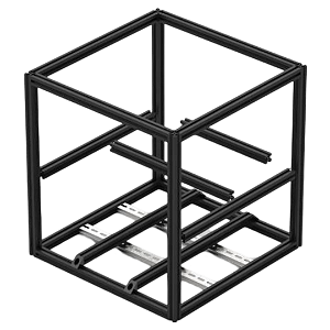 Kit Frame em Perfil Estrutural em Alumínio Preto P/ Impressora 3D Voron 2.4
