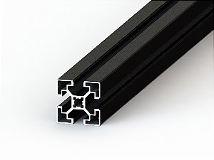 Perfil Estrutural em Alumínio 45x45 Parafuso Preto - Canal Sextavado M10