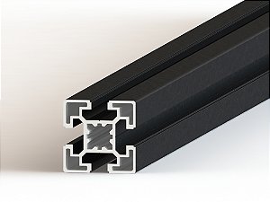 Perfil Estrutural em Alumínio 45x45 Básico Preto- Canal 10