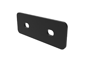 Placa de União Simples Preta p/ Perfil Base 40