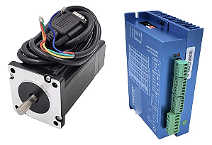 Motor de Passo com Encoder 8.0 Nm – Easy Servo NEMA 34 + Driver HSS86