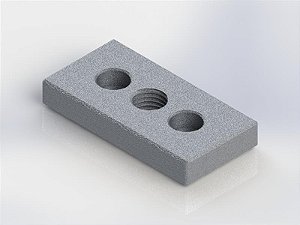 PLACA ROSCADA EM ALUMINIO INJETADO M16 - 40X80
