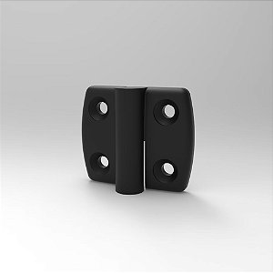 Dobradiça de Nylon 50x60mm - 35mm entre Centro