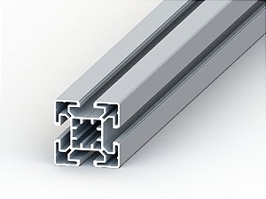 Perfil Estrutural em Alumínio 40x40 Leve - Canal 8