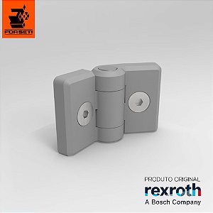 Dobradiça Plástica Com Fixadores - Par - 30x30 - Rexroth