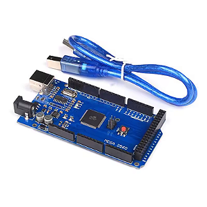 Placa de Desenvolvimento Arduino Mega 2560 R3 | Com Cabo USB