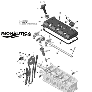 Junta Guarnicao da Tampa de Valvula Jet Ski Sea Doo Original 420950820