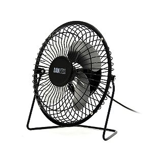 Ventilador de mesa Luatek Mini LS-904 preto com 4 pás