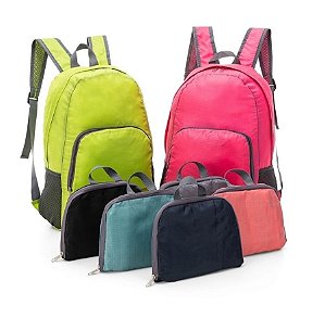 Mochila de Nylon Dobrável 25 Litros Personalizado (Mínimo 50 Peças)