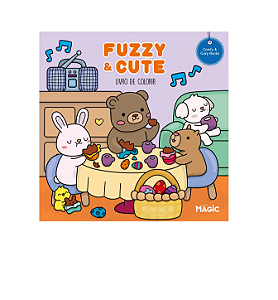 Comfy & Cozy Fuzzy E Cute Livro De Colorir - Magic Kids