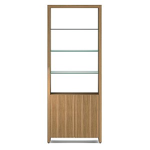 Armário expositor em MDF amadeirado 15mm