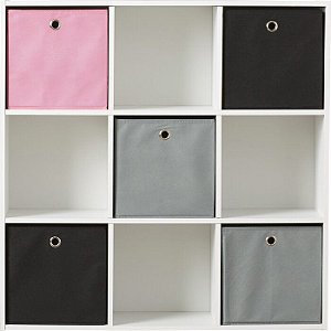 Estante expositora para brinquedos e livros na cor branca