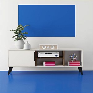 Suporte para TV plimor  branco com Imbuia