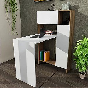 kit home office com mesa e armário