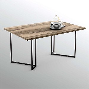Mesa reta 1,7 metros  para apoio sem gavetas
