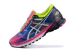 tênis asics gel kinsei 6 feminino azul e rosa