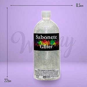 8827 - Sabonete Líquido Glitter Prata