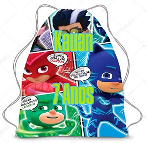 Kit 30 Mochila Saco Personalizada Para Brinde De Aniversário