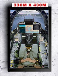 Quadro - Cockpit - Gripen E/F (33cm x 43cm)