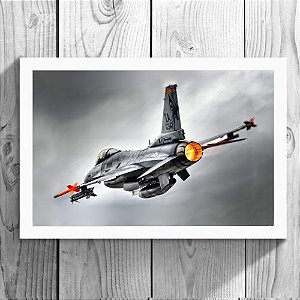 Quadro - F-16 (20cm x 30cm)