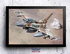 Quadro - F-16 ISRAEL (20cm x 30cm)