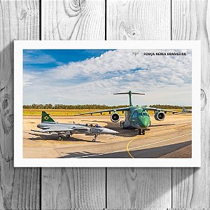 Quadro - GRIPEN / KC-390 (20cm x 30cm)