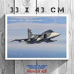 Quadro - Gripen-E (33cm x 43cm)